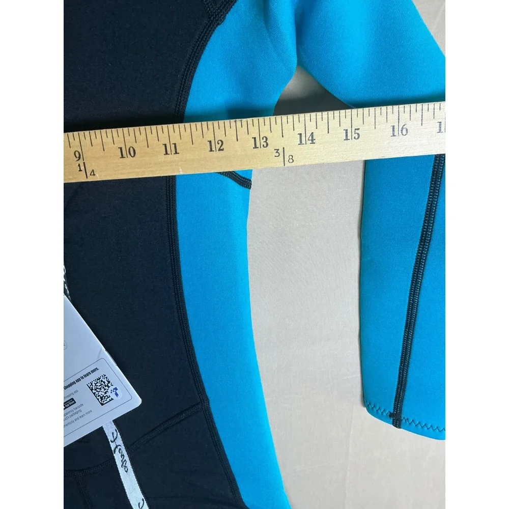 Hevto Kids 3/2mm Neoprene Full Wetsuit Youth Thermal Swimsuit Black Blue 12 Slim